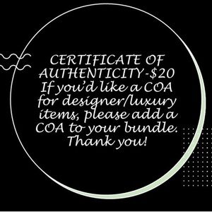 Certificate of Authenticity